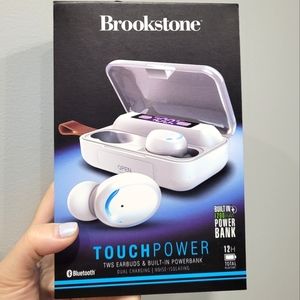 NEW Brookstone Touchpower TWS Earbuds and Powerbank